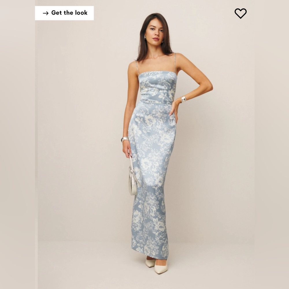 Reformation Frankie Silk Dress